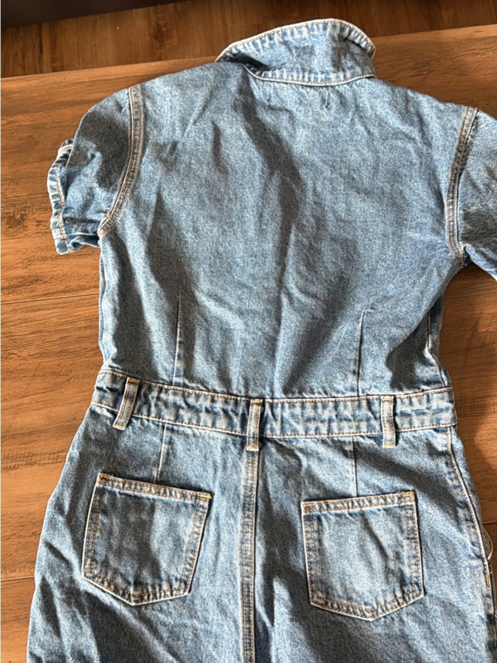 Lioness Light Blue Denim Jeans Jumpsuit - Picture 3 of 3